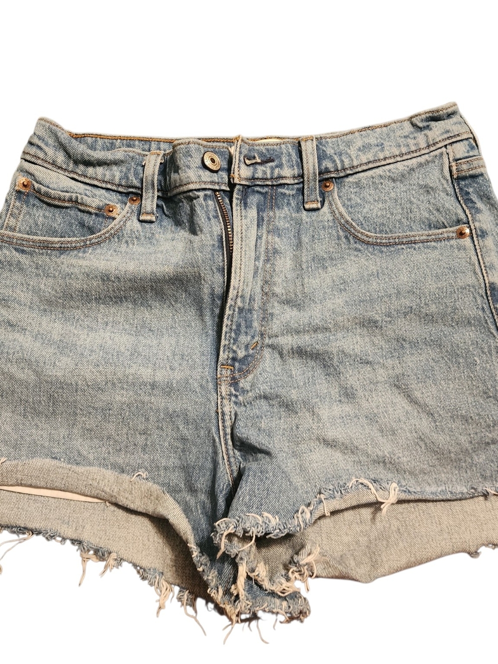 Classic Light Blue Denim Cutoff Shorts